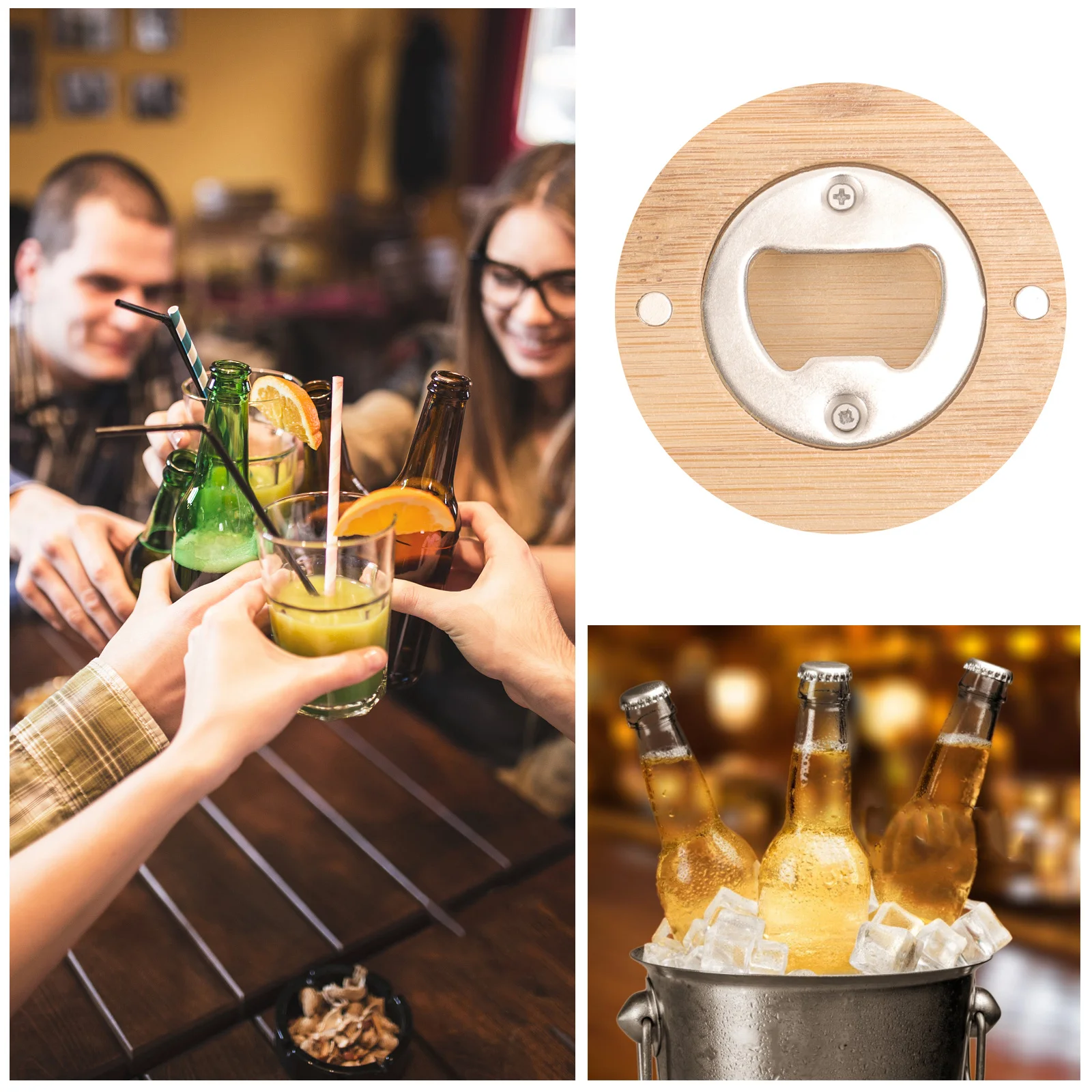 

Bottle Opener Magnet Botttle with Fridge Decorative Magnets Wine