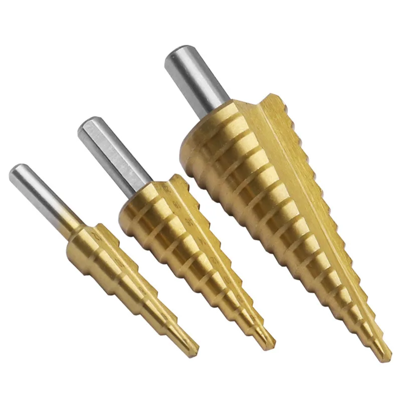 6pcs Step Drill Bit Slot Broaching Saw Drill Set Countersink for Metal Wood 4-12/20/32mm Wood Cutter Set 3 6 8mm Saw Drill