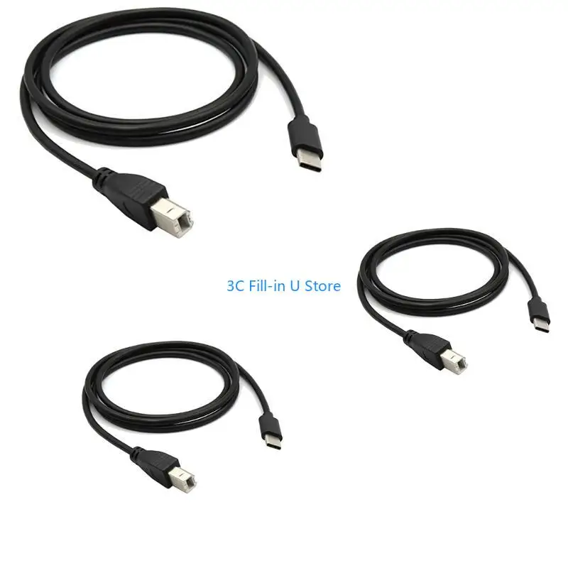 G8TA 효율적인 USB B에서 USB C 프린터 케이블 견고한 구성 및 안정적인 연결