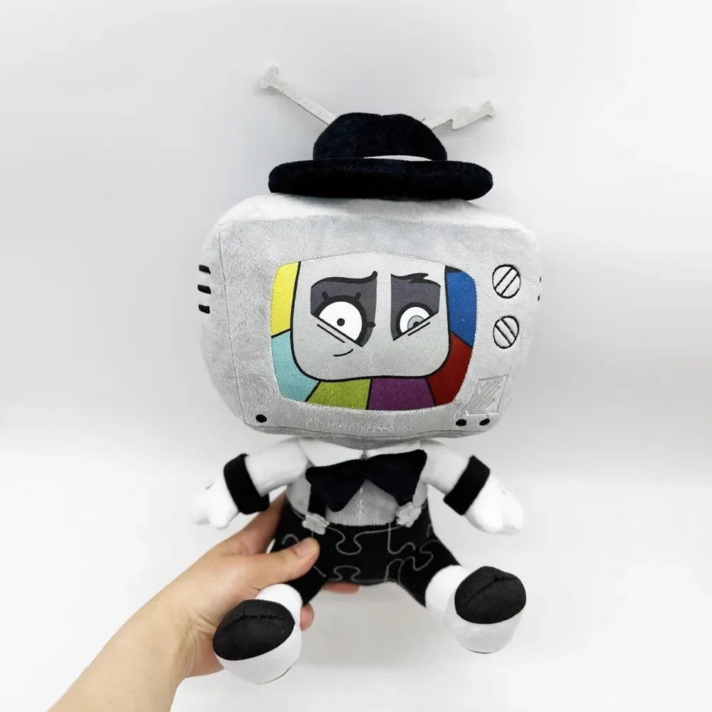 35 cm schattig tv knuffel cartoon anime zacht kussen robot knuffel pop creatief kinderverjaardag kerstcadeau