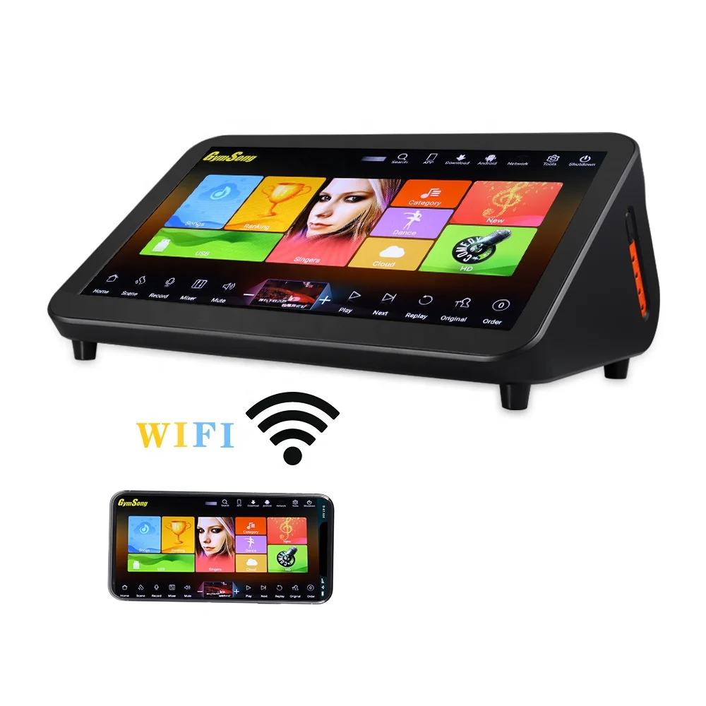 Wallmount-On Demand TouchScreen Box, 2TB, 3TB, 4TB, 6TB, 8TB, Hard Driver, Android Karaoke Máquina