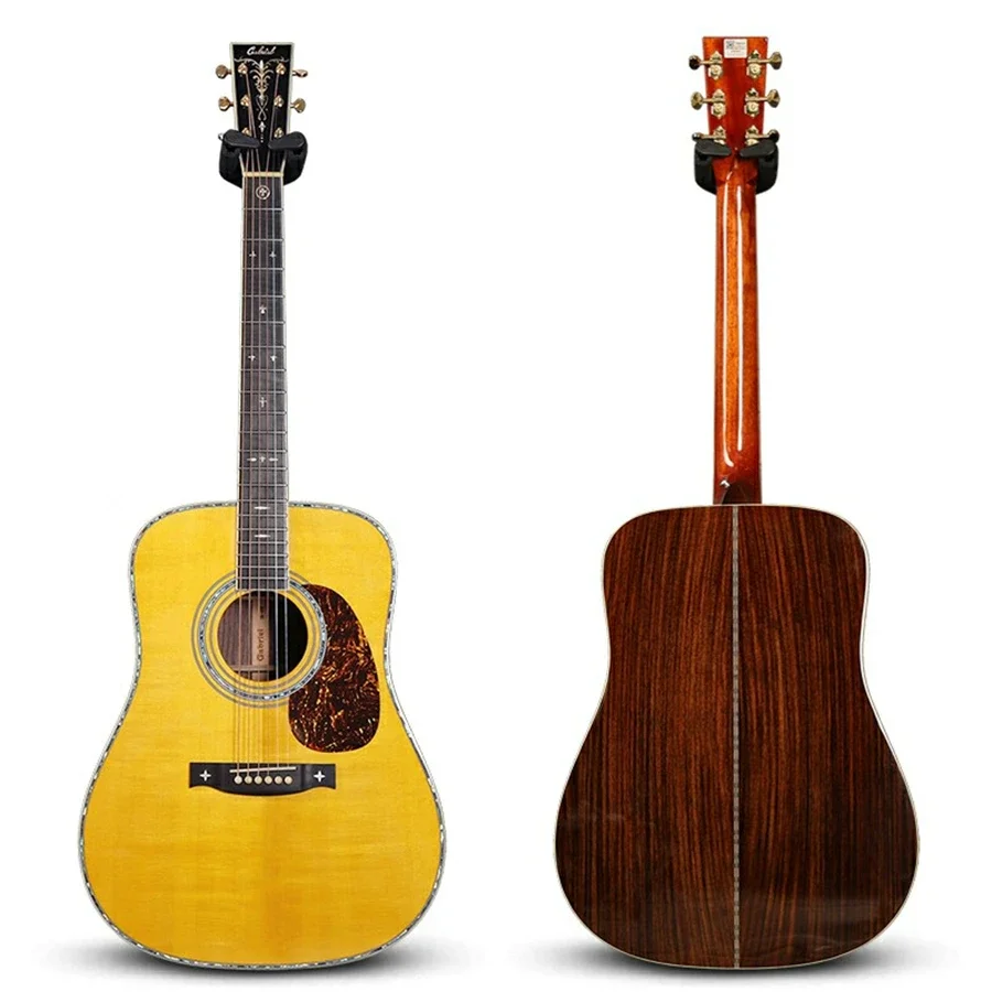 Gabriel musical instrument acoustic factory GR65W deluxe handmade electric acoustic guitar for wholesale