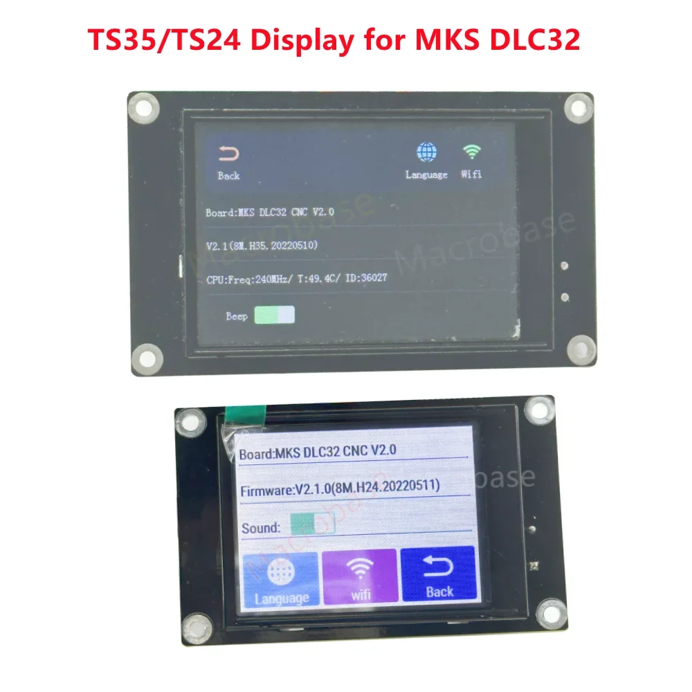 Makerbase CNC TS35-R TS24-R touch screen TS35 TS24 V2.0 display for MKS DLC32 V2.1 controller board