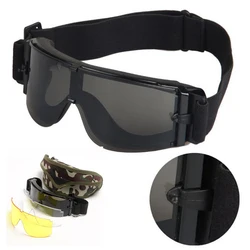 X800 Airsoft Goggles Men Shooting Glasses Outdoor Sport Hunting Safety Glasses UV Protection With Camouflage Box