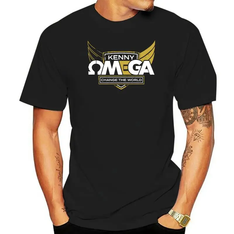 

Kenny Omegar Aew Change The World T Shirt Normal Round Neck Tee Shirt Letter New Fashion Designer Spring Fit Shirt