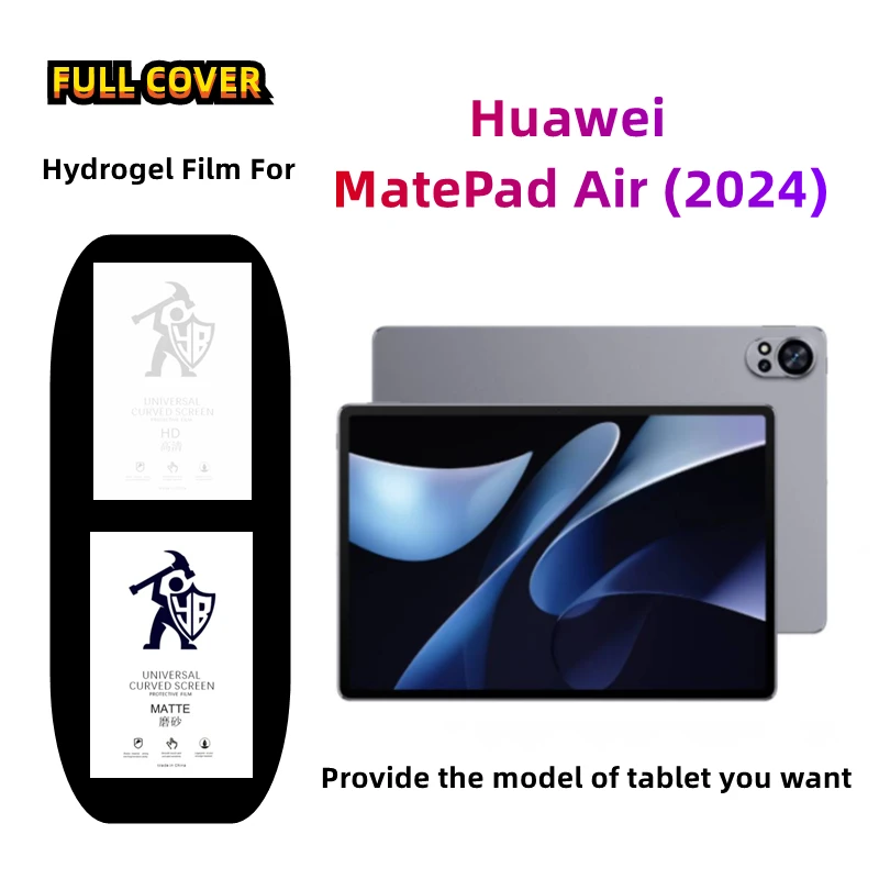 2pcs Matte Hydrogel Film For Huawei MatePad Air (2024) HD Screen Protector For Huawei MatePad Air (2024) Frosted Protective Film