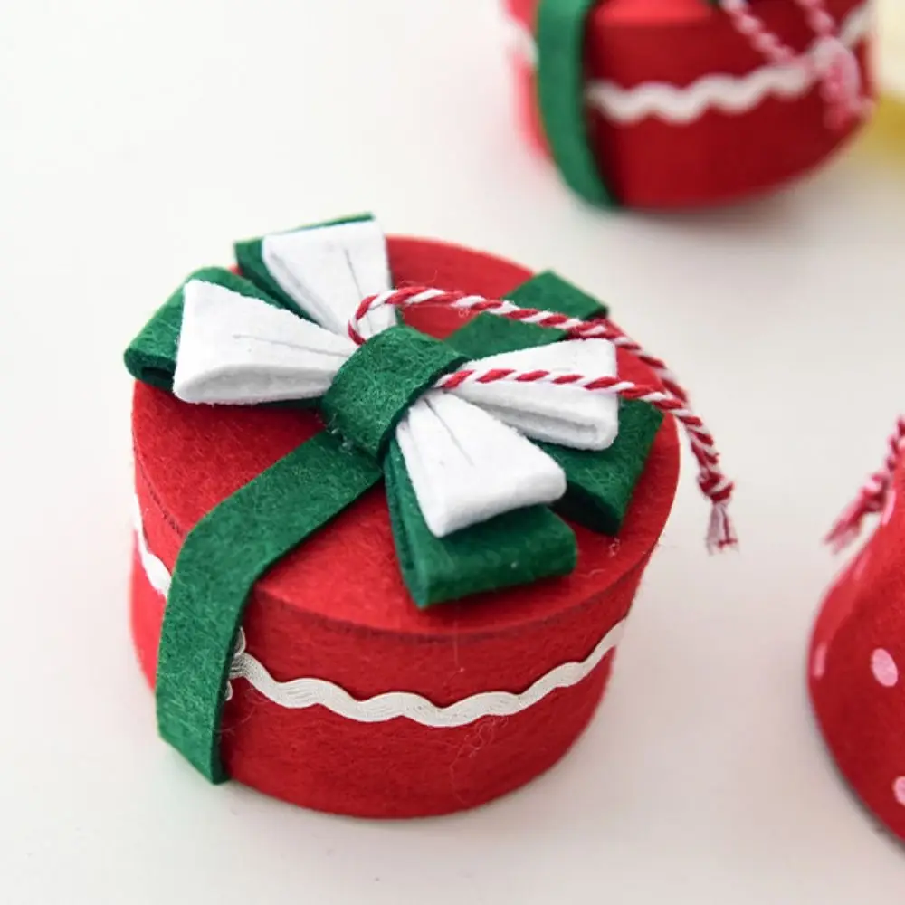 

Gift Box Christmas Decoration Small Pendant Mini Christmas Gift Pack Vintage Handmade Christmas Tree Decoration Holiday Season