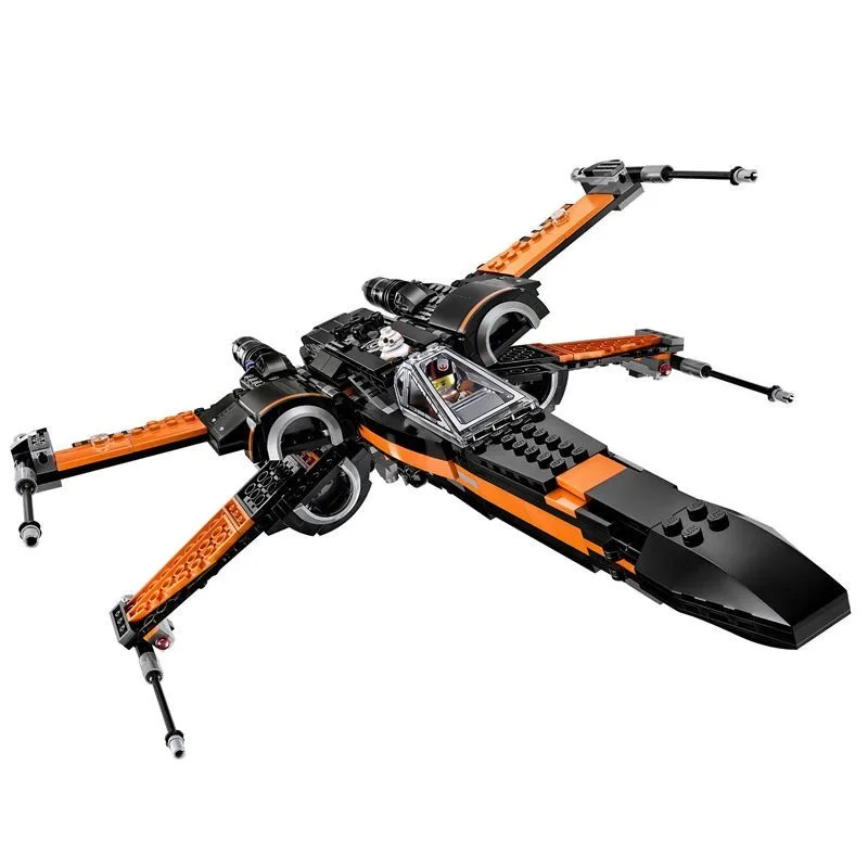 Star MOC X-Wing Fighter Compatible 75102 Building Blocks Wars Bricks Toys for Children Birthday Present Christmas Gift for Kids