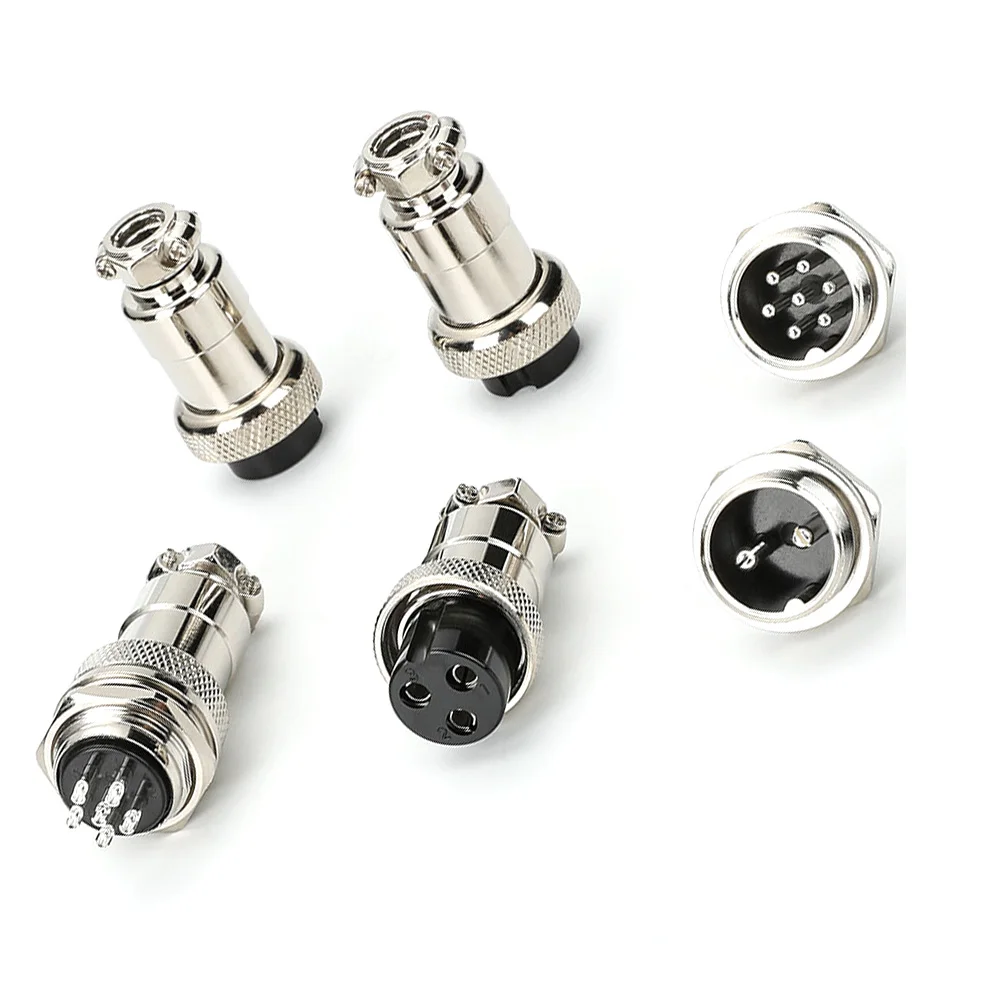 5 sets M16 GX16 2 3 4 5 6 7 8 9 10 pins male and female cable airplane aviation circular connector plug socket