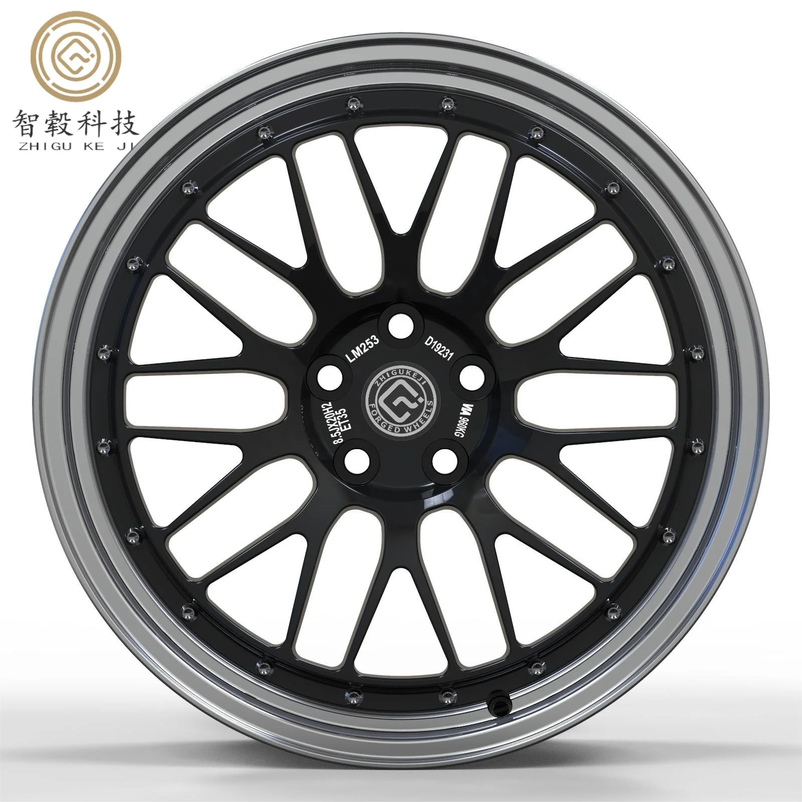

Hebei Zhigu Custom Colors 2-Piece Forged Deep Concave Passenger Car Rims 5x120 5x114.3 New Condition 45mm/50mm/0mm ET"