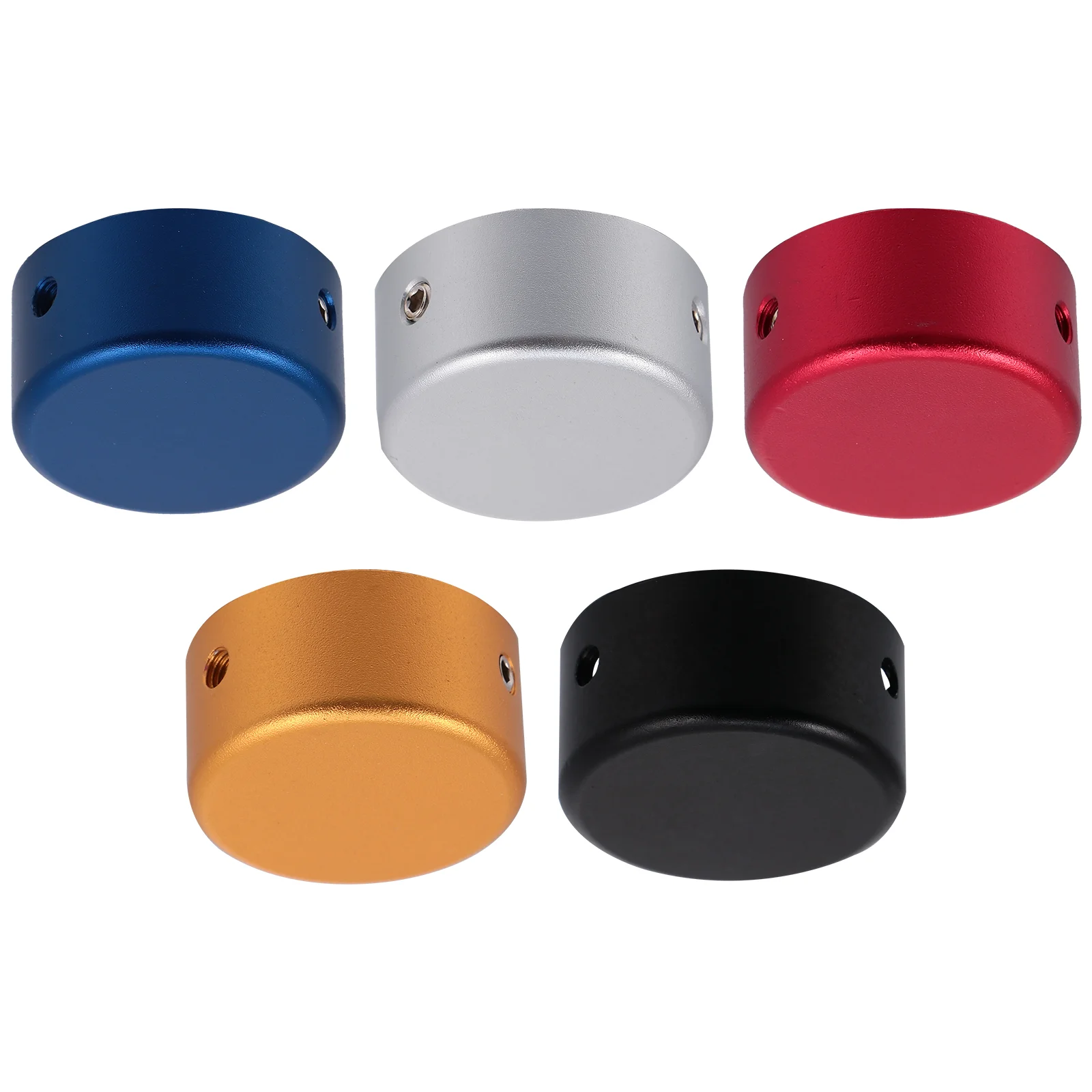 

5 Sets Aluminum Alloy Cap for Guitar Effect Pedal Footswitch Topper Protective Cover Wire Power Supply Nail