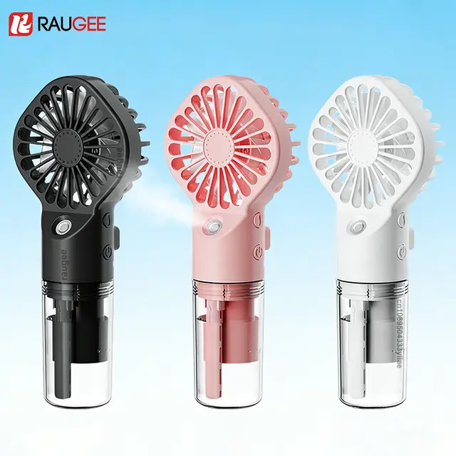 Portable Water Mist Fan Mini Handheld Spray Fan USB Rechargeable