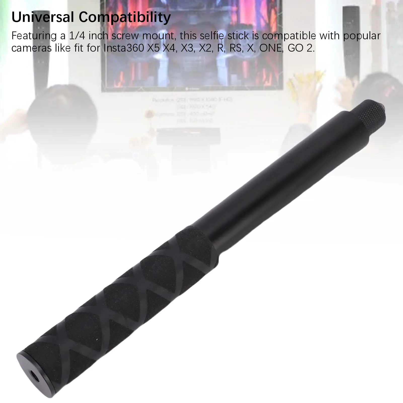自撮り棒延長ロッド 強力な互換性 ポータブルメタルカメラ自撮り棒延長ロッド 広角写真撮影用