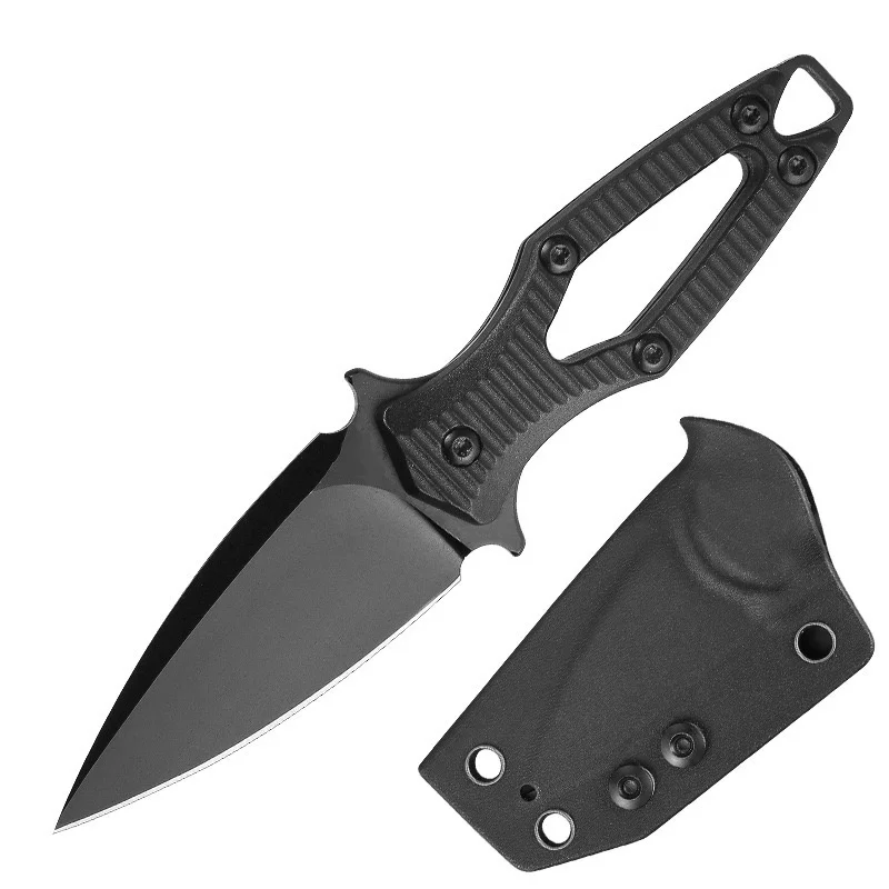

AKA-EDC Mini Version Small Straight Knife Portable K-sheath knife Emergency Mountain climbing and fishing line cutting knife