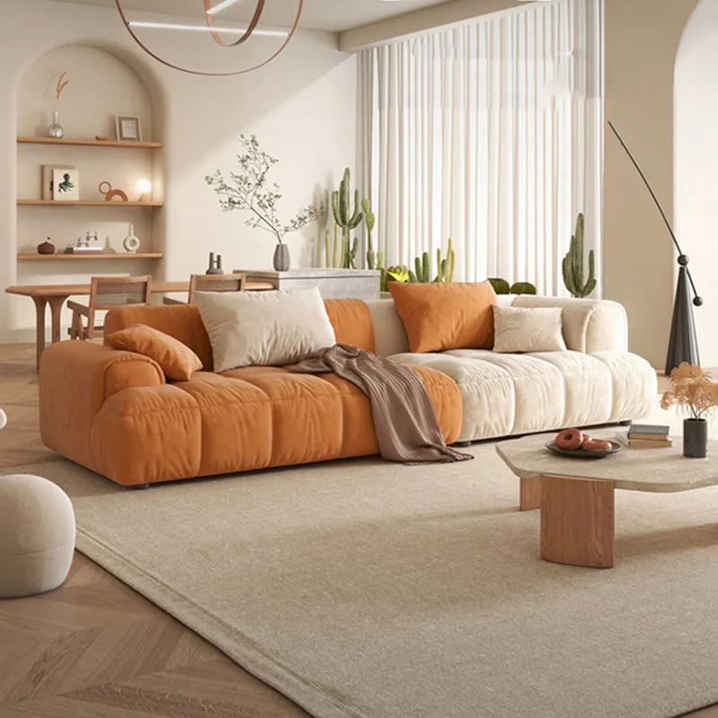 2 Seater Pillows Sofas Family Apartment Romantic Nordic Sofas Foot Stool Minimalist Canape Salon De Luxe Living Room Furniture