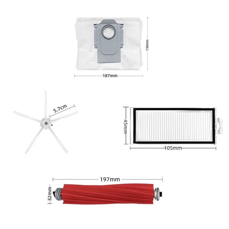 Vervangende Onderdelen Voor Max, Max +, Plus, T8 Robot Vacuüm Reserveonderdelen Hepa Filter Mop Stofzak