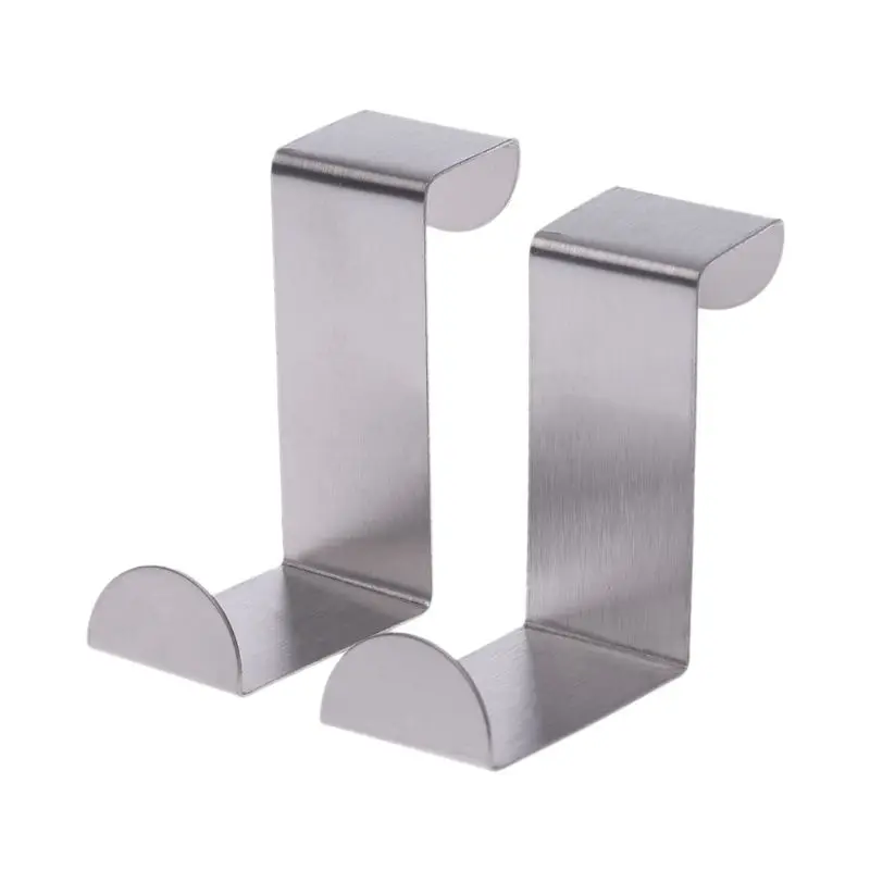 Stainless Steel Over Door Hook Kitchen Cupboard Drawer Cabinet Clothes Holder Or Dropship