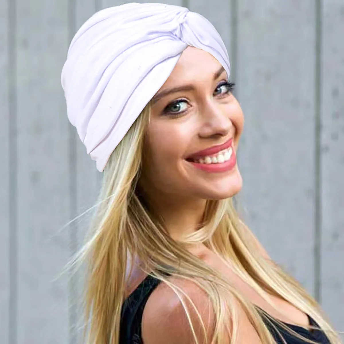 Turban indien élastique doux à tête ronde pour femmes, bonnet de chimio, casquettes Hijab musulmanes, coiffe de mode portable, document solide