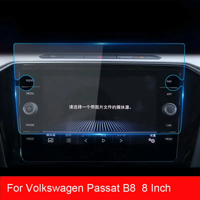 Tempered Glass Screen Protector For Volkswagen Passat B8 2020-2023 8inch Or 9.2 inch Car GPS Navigation interiot Anti-scratch