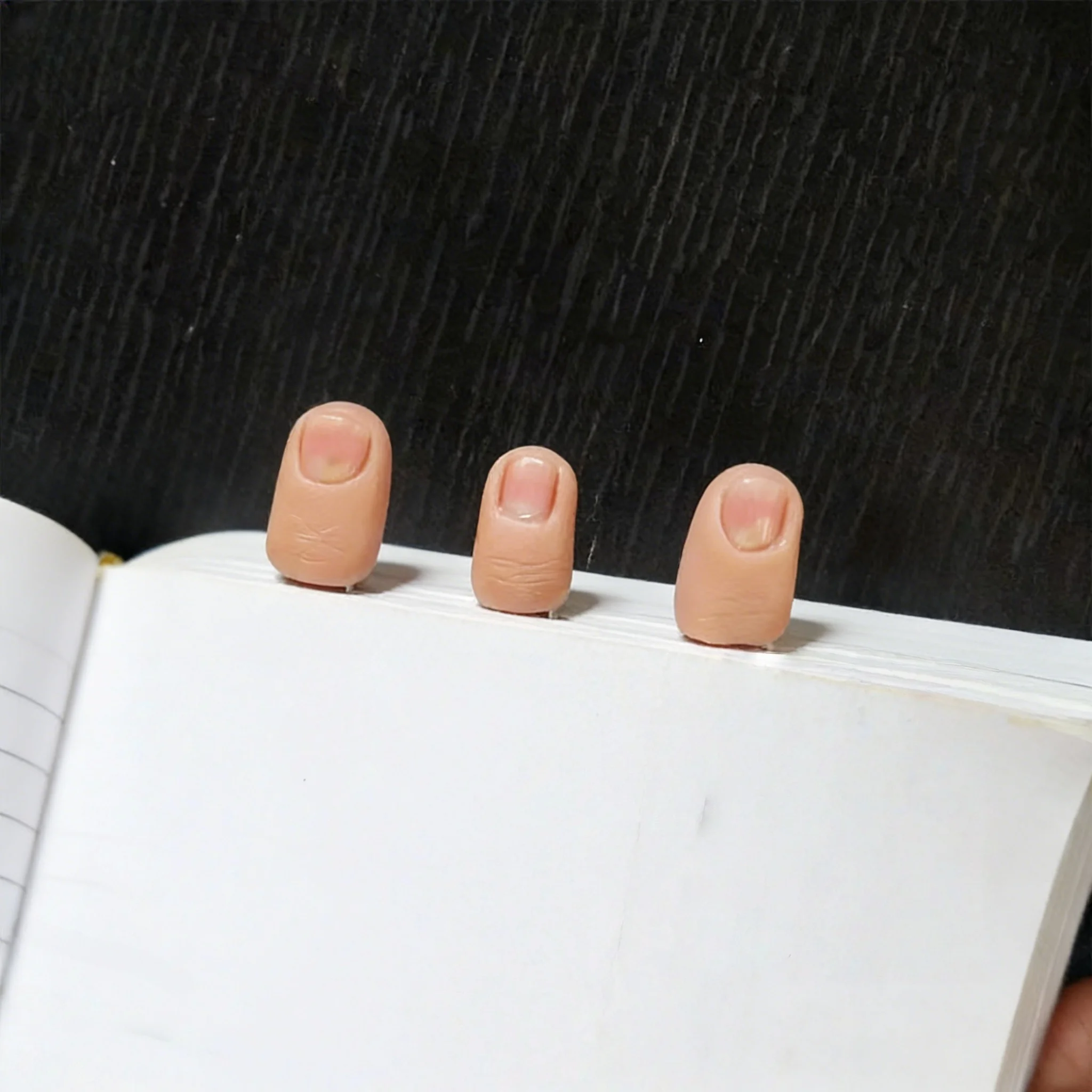Coole Fingerförmige Lesezeichen 3 Stück/Set, Neuartiges Design Buchmarkierer Praktisches Lesezubehör für Buchliebhaber