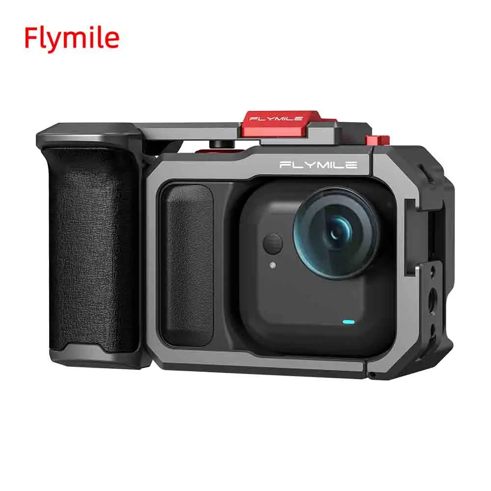

Flymile Hand Grip Xplorer Kit for Insta360 GO UItra Accessories Shutter Button Photography Handle Grip Holder Metal Cage