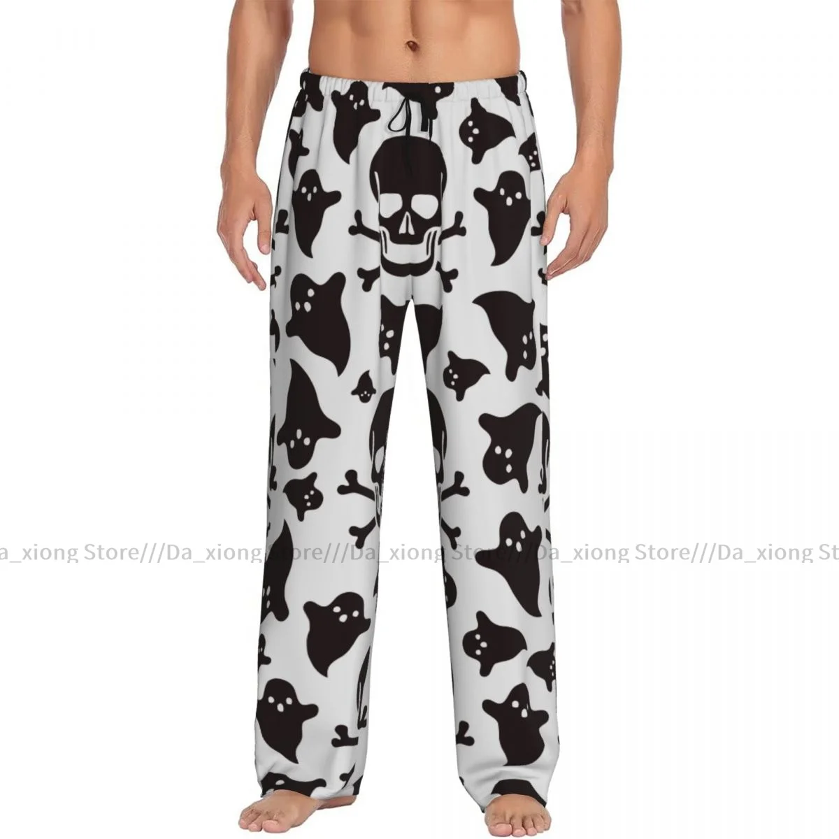 Skull Skeleton Ghost Mens Pajamas Pyjamas Pants Lounge Pants Sleep Bottoms