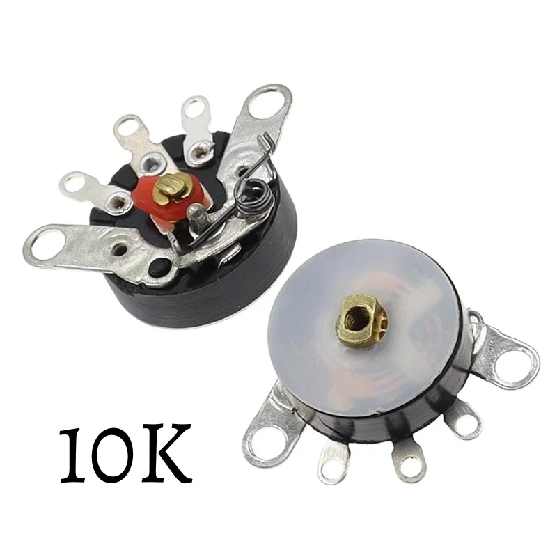 10pcs RV12MM B103 B503 10K 50K With Switch Bent/Straight Leads  Radio/Amplifier Volume Potentiometer