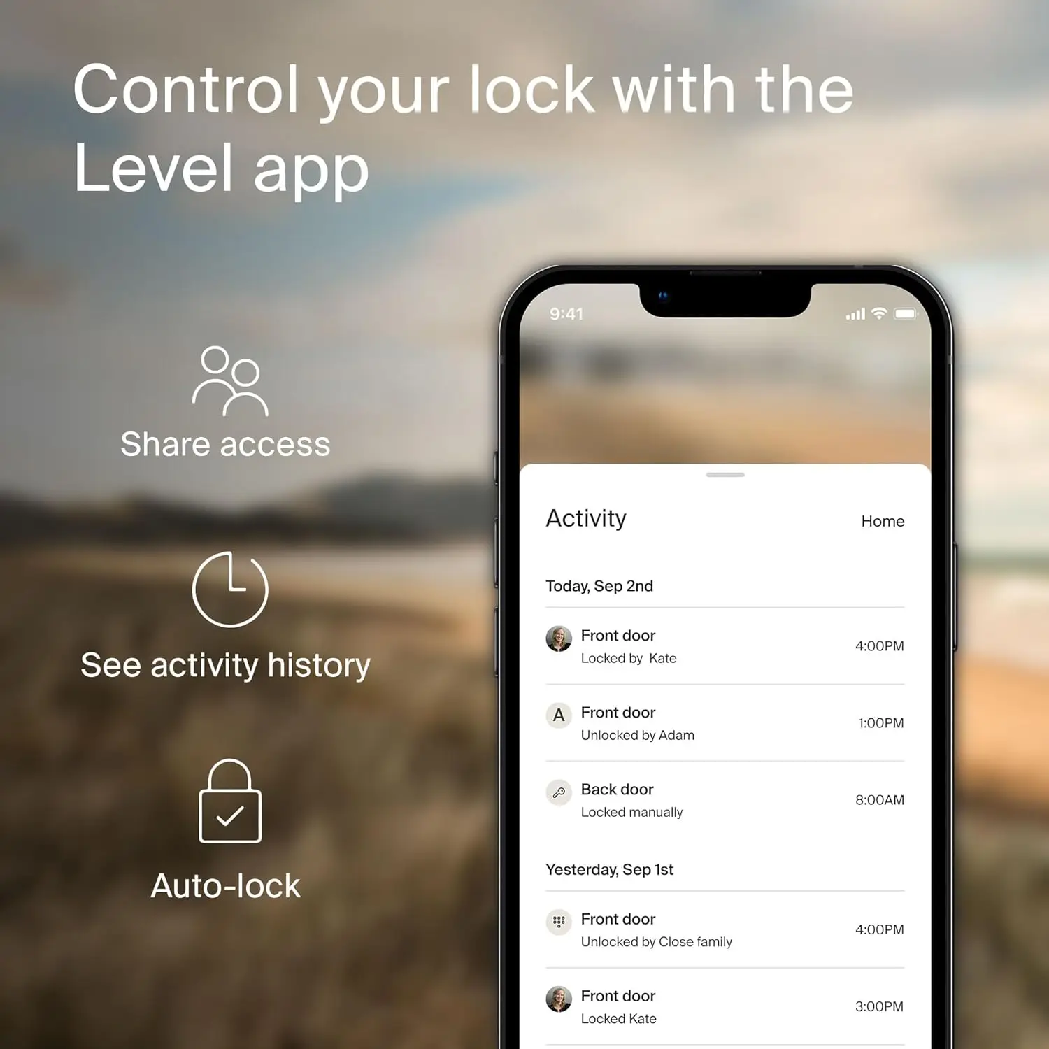 قفل ذكي - أصغر قفل ذكي في العالم بالإضافة إلى مفاتيح Apple Home - تطبيق iOS وAndroid - يعمل (أسود غير لامع)