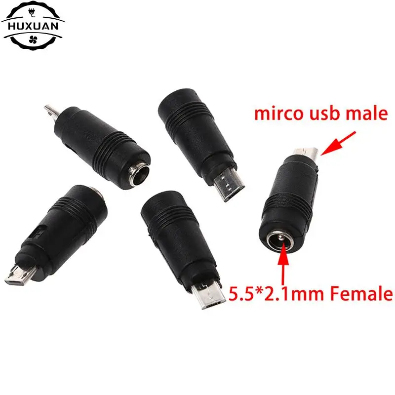 Female To Micro USB Male Jack Micro 5Pin DC Power Charger Adapter Converter Connector For Laptop/Tablet