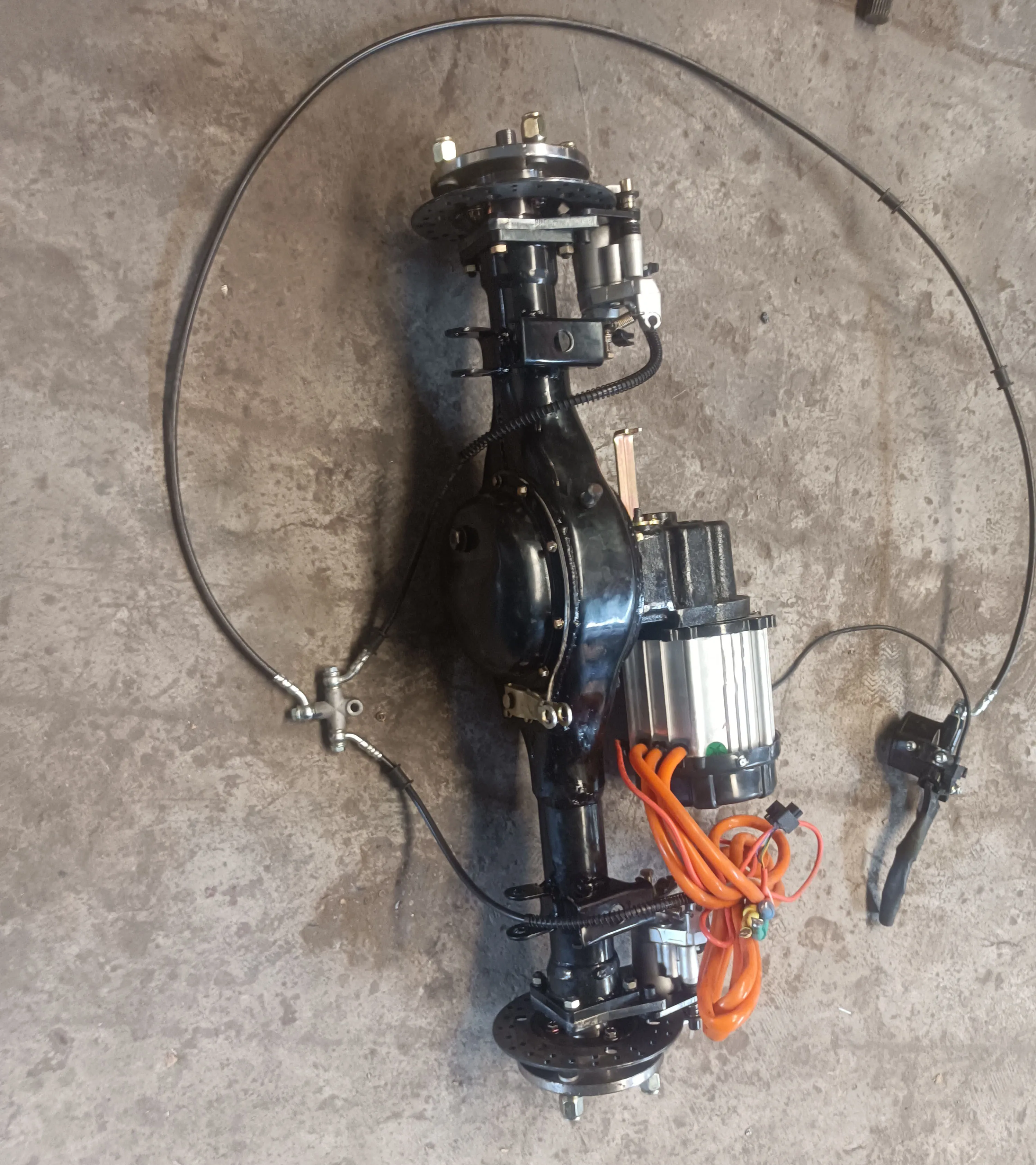 1500w electric motor driving axle with differential lock