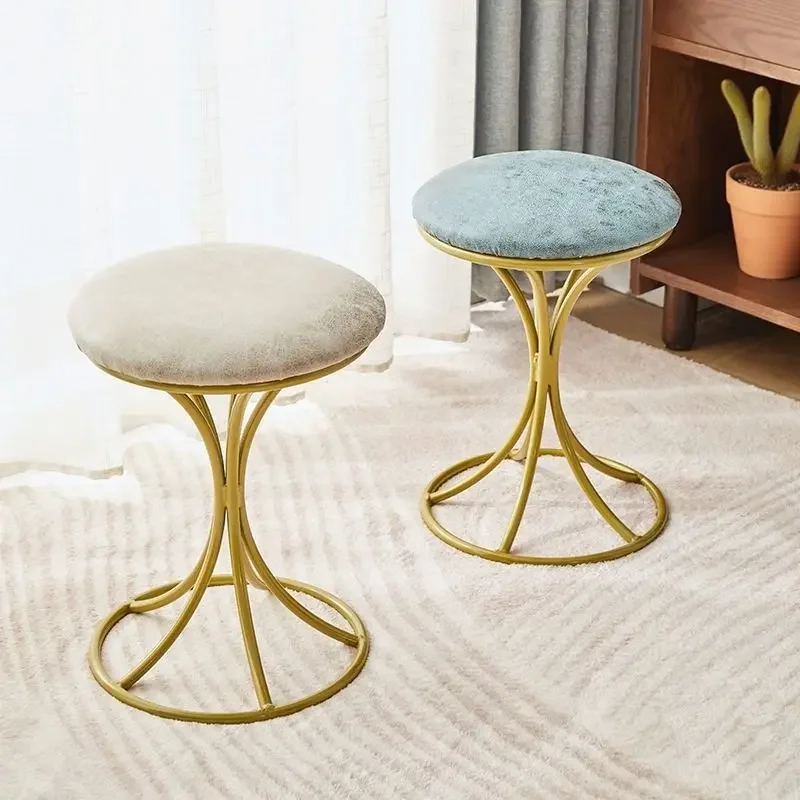 

Luxury Design Dining Chair Nordic Living Room Round Bench Dining Stools Dressing Decorative Taburete Cocina Home Furniture