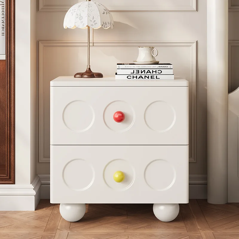 Solid wood bedside table Small apartment Multi-size side cabinet Bedside drawer cabinet