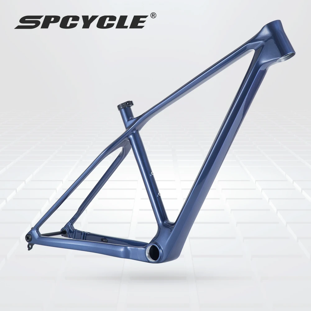 Spcycle 2024 New T1000 Carbon MTB Frame UDH Hanger T47 BB Full Hidden Cable 29er Hardtail Carbon Mountain Bike Frame