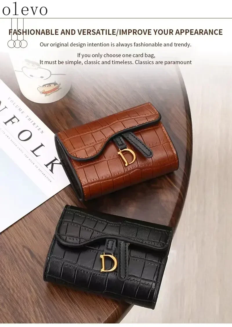 Compact Chic Multi-Function PU Wallet - Women's Slim Card Holder Organizer