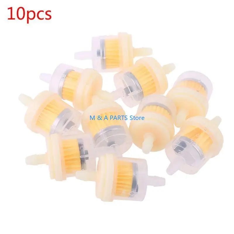 U1JF 10x 4/25'' 4mm Hose Motorcycle Scooter Filter Clear Inline Gas New