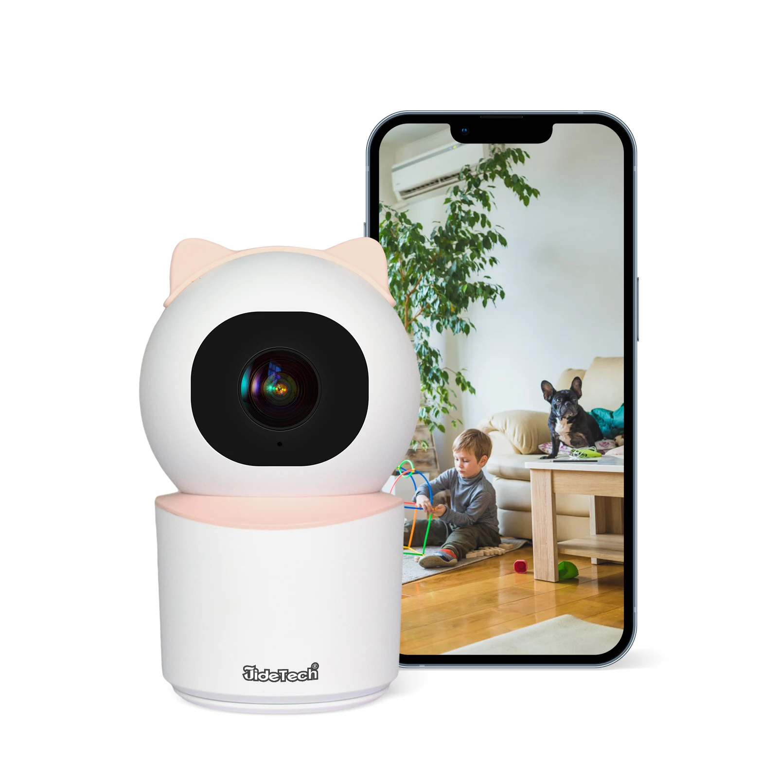 JideTech 3MP Indoor WIFI Square IP Camera(D5-3MPW)