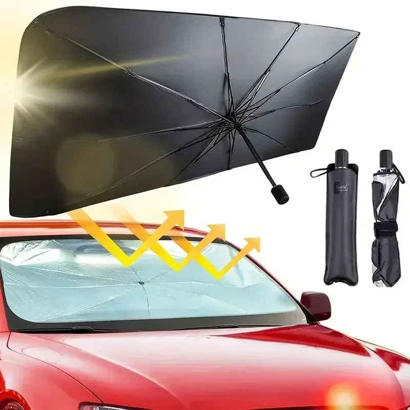 Car Sunshade Windshield Umbrella Car Front Sun Shade Parasol Foldable Protection Car Seat Heat Insulation Car Accessories image 4