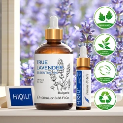 HIQILI 100ML prawdziwy lawendowe olejki eteryczne do nawilżacza dyfuzora do masażu aromaterapia czysty olejek naturalny aromat dla do odlewania świec