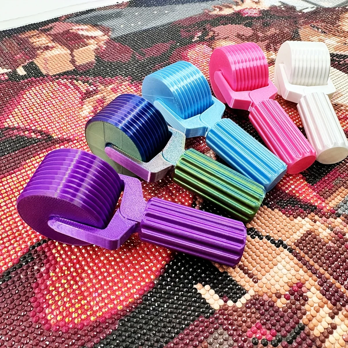 Diamond painting roller, plastic pressure wheel, DIY pressure new tool, square diamond, circular diamond, enhanced color roller