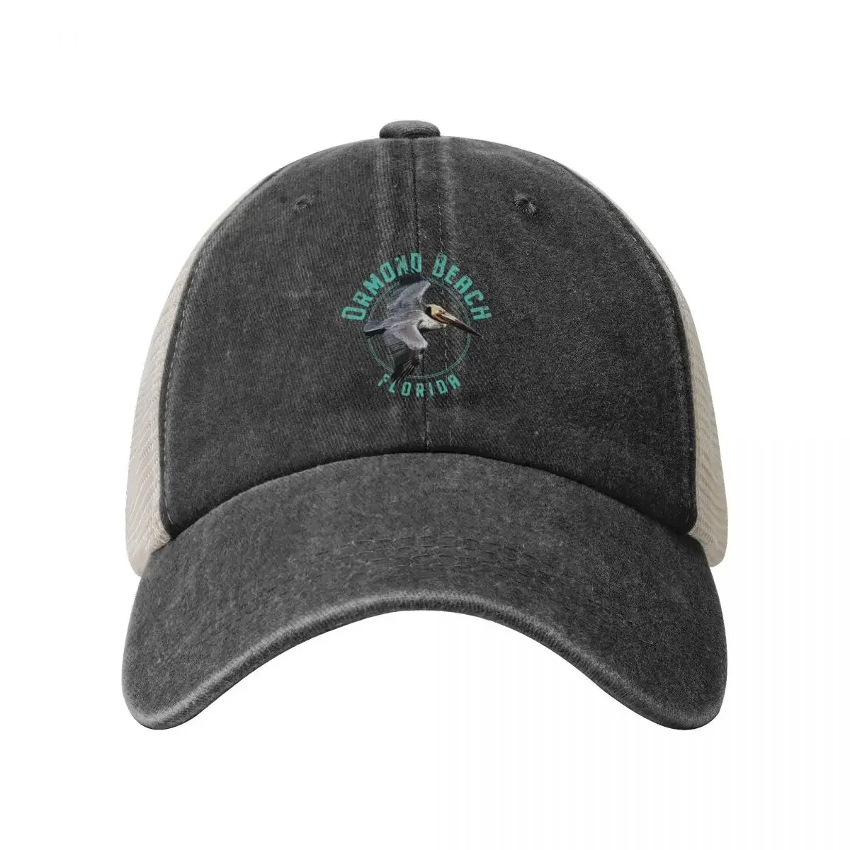 Ormond Beach Florida Pelican Design Baseball Cap Hat Man For The Sun Hat Man Luxury Men's Baseball Women's