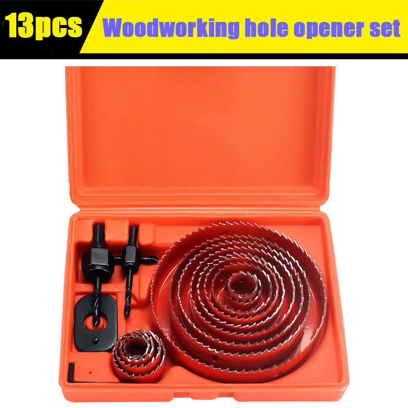 

5/8/13pcs Woodworking Hole Opener Drill Bit Set Is Suitable for Drywall Downlight Thin Wood Board Plastic Pvc Punching