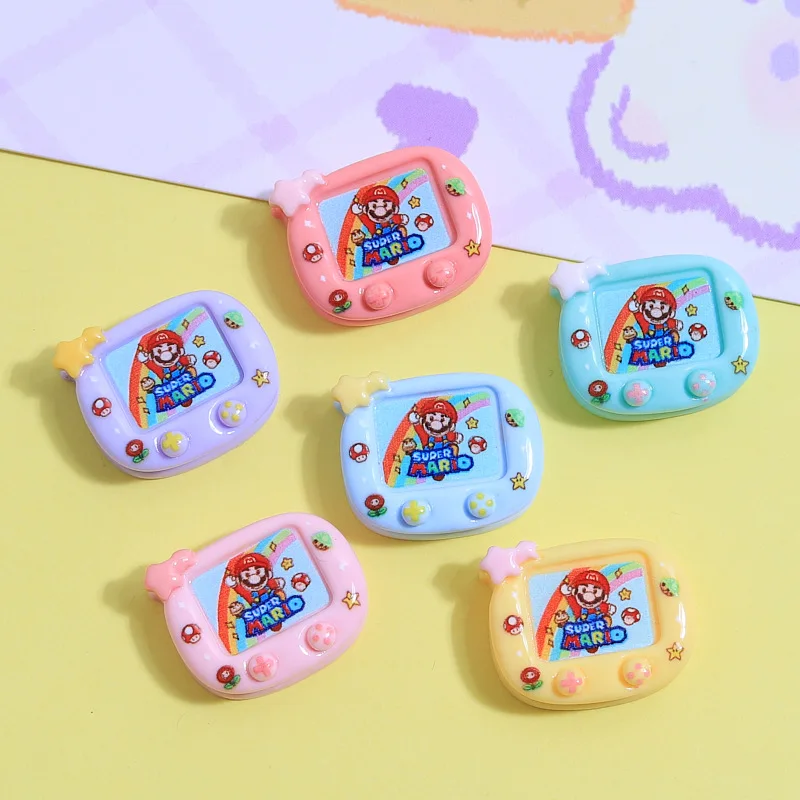 10pcs Vintage Game Machine Resin Flatback Cabochon for Kid Home Decoration Accessory Childish Game Embellisment for Scrapbooking