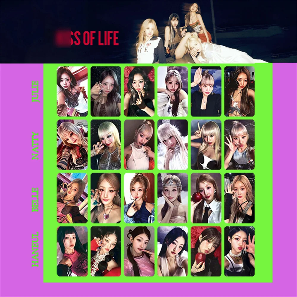 Kpop KISSOFLIFE Album MIDAS TOUCH Photocard Double Sides Printing JULIE NATTY Personal Korean Style LOMO Card Fans Collection