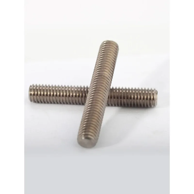 Ta2 Titanium Bolt M3M4M5M6M8 Metric Full Threaded Bar Studding Rod Not Polished Grade 2 Titanium Screw customize