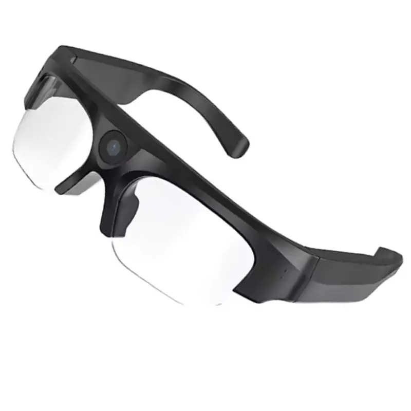 ABKQ-Audio Stereo Wireless Smart Glasses Bluetooth Headset Sports Sunglasses With Camera Running Cycling Music Listening