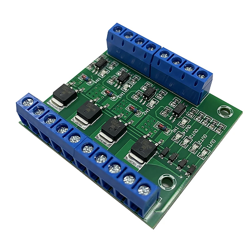 

1PC MOS FET 4 Channels Pulse Trigger Switch Controller PWM Input Steady For Motor LED 4 Way 4ch 4 Way Diy Electronic Module