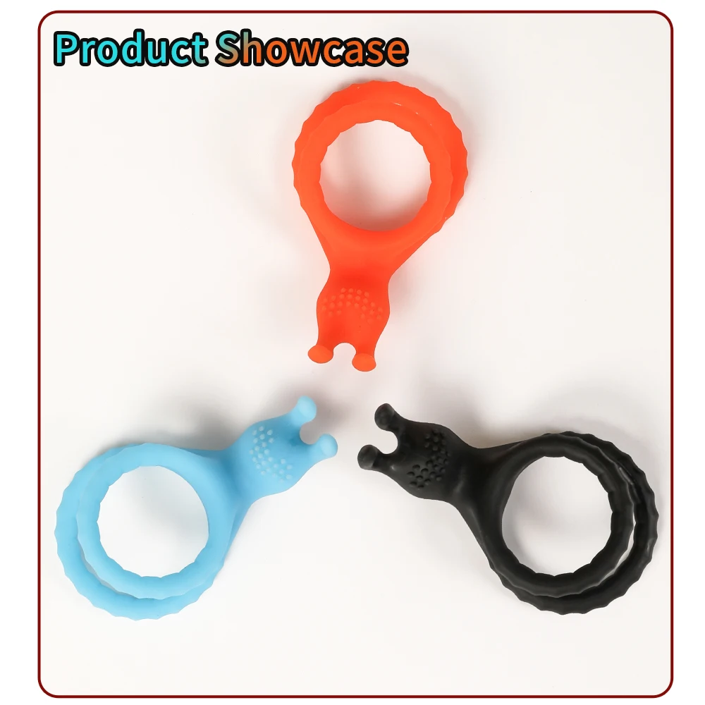 Men Penis Ring Soft Silicone Cock Ring Dick Erection Enlargement Clitoris Stimulator Ejaculation Delay Sex Toys for Men Adults - view 6