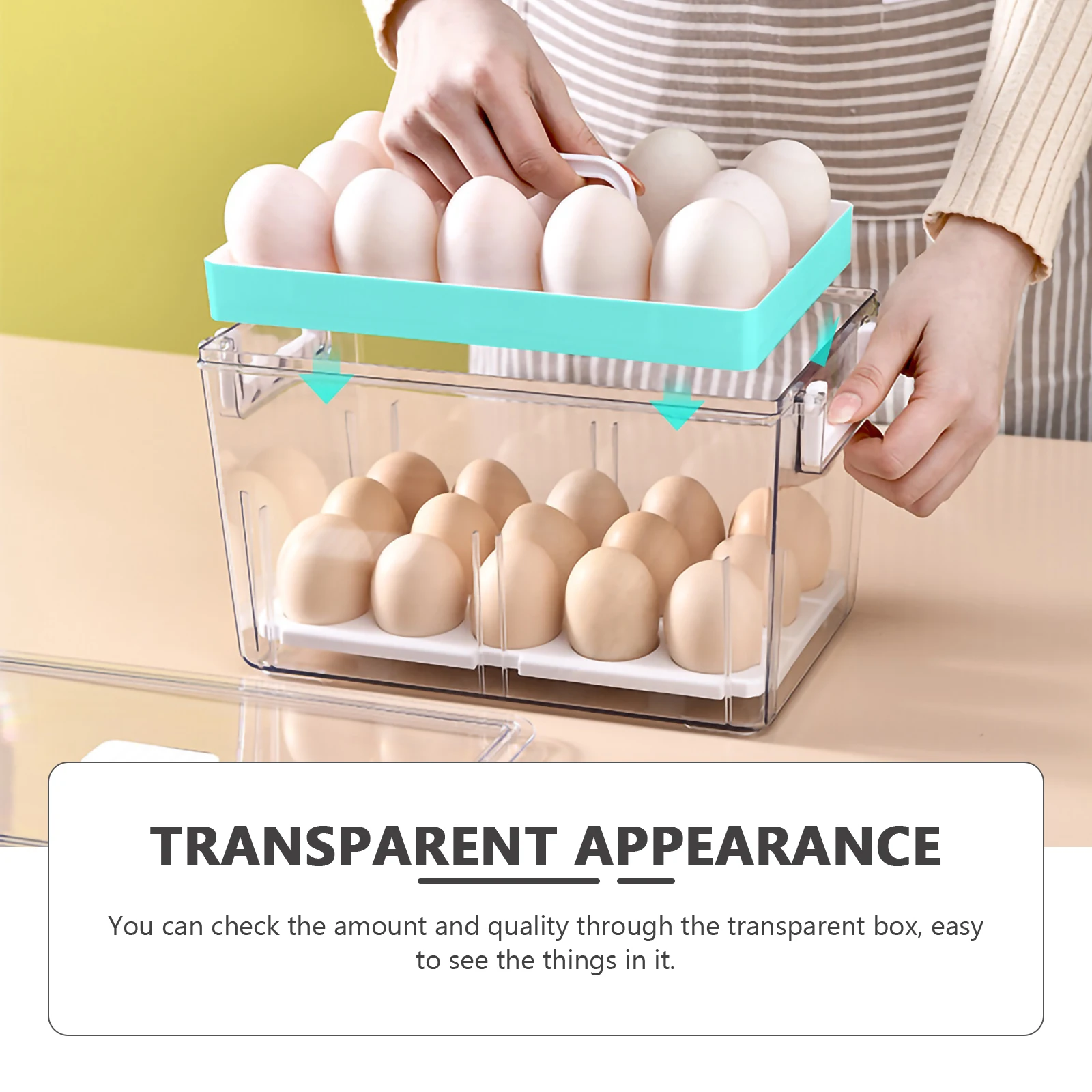 

Premium Transparent Fridge Storage Organizer Container Household Freezer Clear Beverage Vegetable Bin Kitchen Food Storage Box