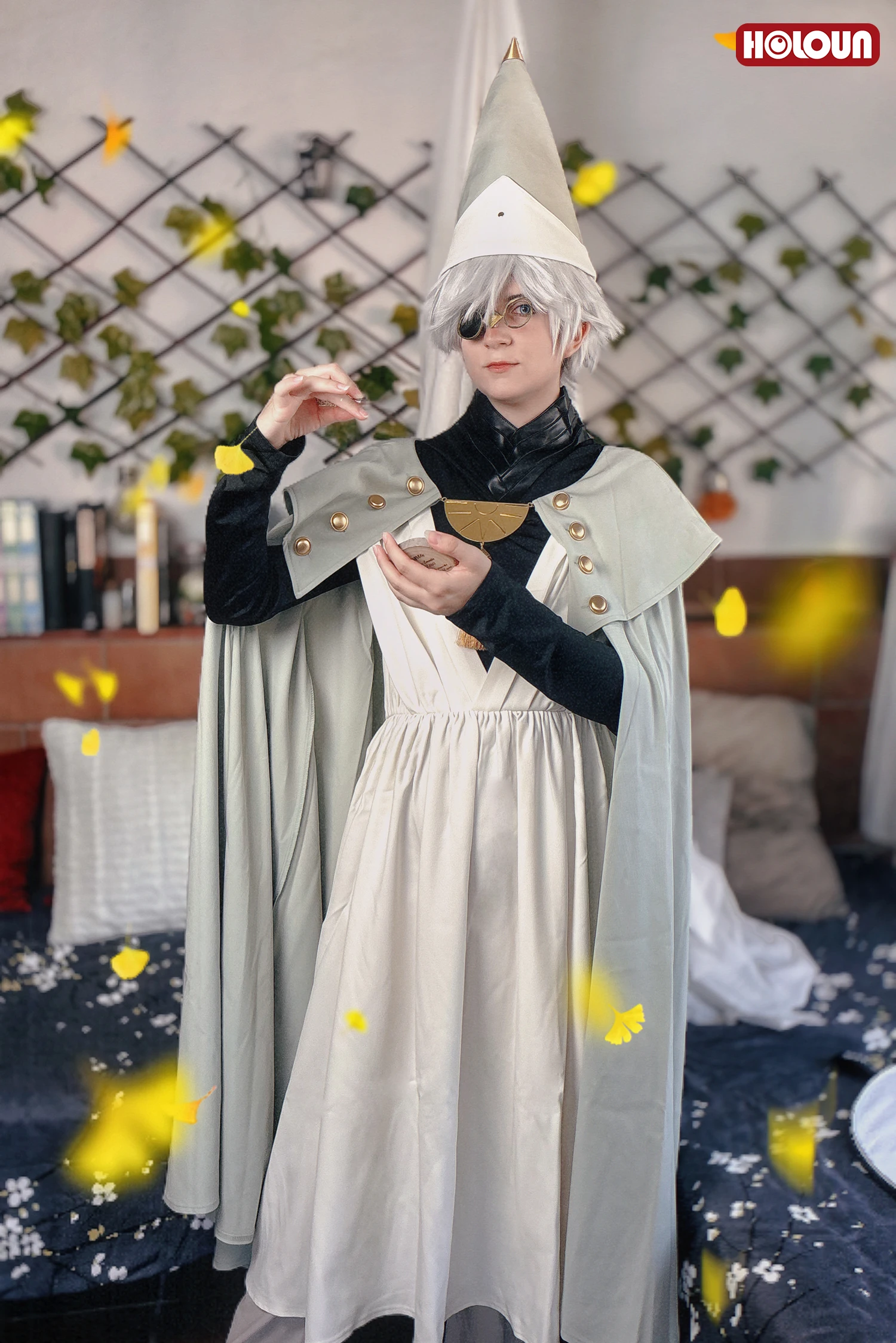 HOLOUN Qifrey Cosplay Costume Witch Hat Atelier Anime Hat Cloak Pants T-shirt Dress Convention Halloween Christmas view 2