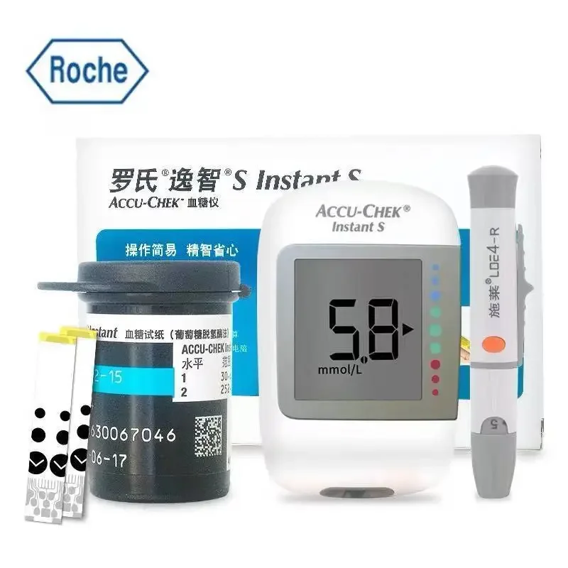 Roche  ACCU Chek Instant Diabet Glucose Accu Chek Glucose Test Strips Free Blood Collectio Needle